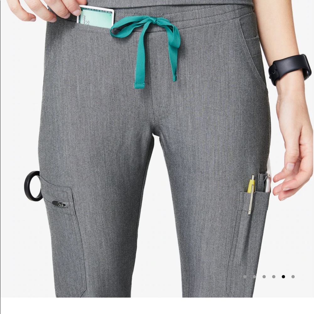 Figs Yola Skinny Scrub Pants Graphite XL